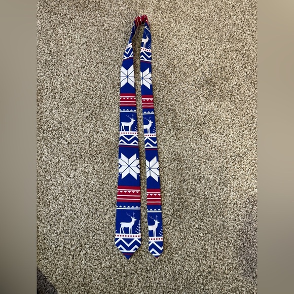 OppoSuits Blue and White Holiday Suit size 36​ - Picture 11 of 11